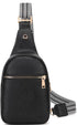 Unisex crossbody Fashion Shoulder Sling Bag / Backpack  Black